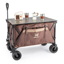 Load image into Gallery viewer, Whitsunday Moko Large Folding Wagon Cart with Aluminum Table Plate