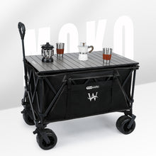Load image into Gallery viewer, Whitsunday Moko Large Folding Wagon Cart with Aluminum Table Plate