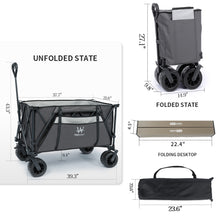 Load image into Gallery viewer, Whitsunday Moko Large Folding Wagon Cart with Aluminum Table Plate