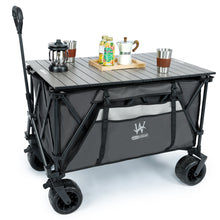 Load image into Gallery viewer, Whitsunday Moko Large Folding Wagon Cart with Aluminum Table Plate