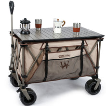 Load image into Gallery viewer, Whitsunday Moko Large Folding Wagon Cart with Aluminum Table Plate