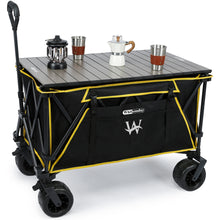 Load image into Gallery viewer, Whitsunday Moko Large Folding Wagon Cart with Aluminum Table Plate