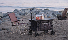 Load image into Gallery viewer, Whitsunday Moko Compact Folding Wagon Cart with Aluminum Table Plate