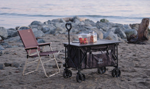 Whitsunday Moko Compact Folding Wagon Cart with Aluminum Table Plate