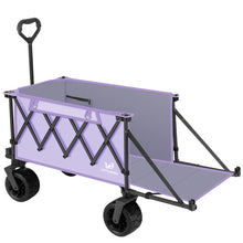 Load image into Gallery viewer, Collapsible Wagon Heavy Duty Wagons with Tailgate &amp; Table &amp; All-Terrain Wheels