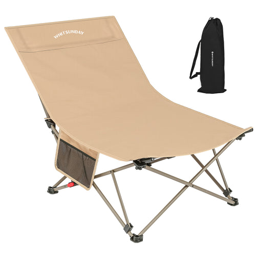 Camping Chair, 3 Adjustment  Folding Chair for Camping, Beach, Picnic Green