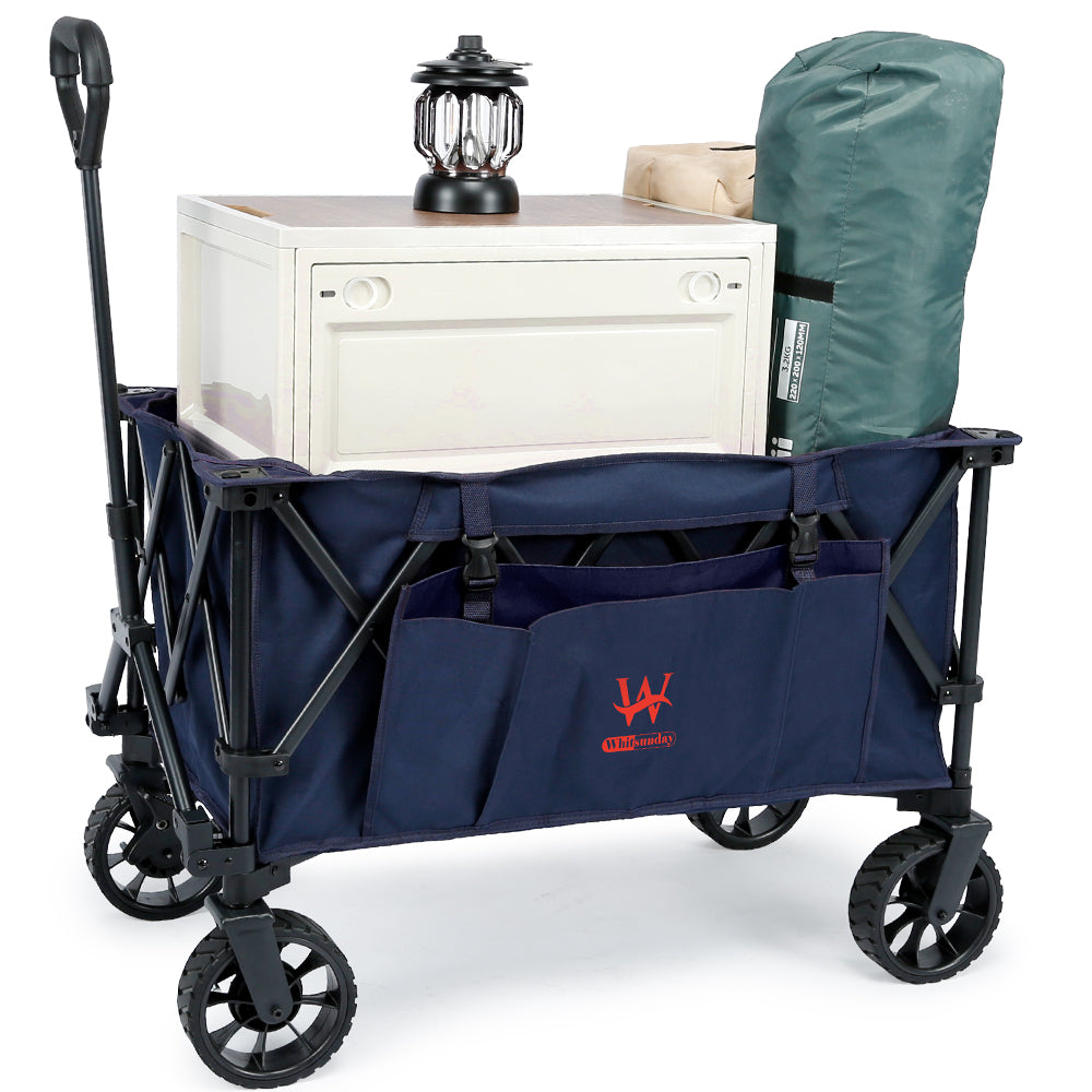 creative outdoor push pull collapsible folding wagon stroller cart Whitsunday Compact Folding Wagon Cart Wagon Only / Beige