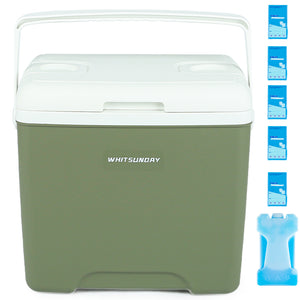 Insulated Portable Cooler with Ice Retention Insulation