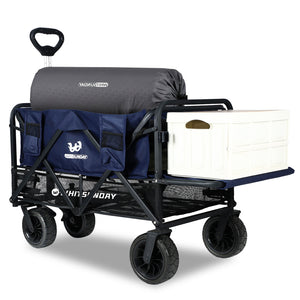 Whitsunday Collapsible Double Decker Wagon with Tailgate and All-Terrain Wheels