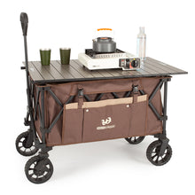 Load image into Gallery viewer, Whitsunday Moko Compact Folding Wagon Cart with Aluminum Table Plate