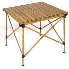 Load image into Gallery viewer, Outdoor Up-Down Heigt Adjustment Camping Table Portable Camping Folding Table