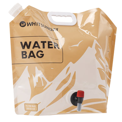 Whitsunday Collapsible Water Container Bag, No-Leak, Freezable, Odorless, Flat Folding, BPA Free Plastic Storage Jug 1PCS