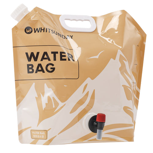 Whitsunday Collapsible Water Container Bag, No-Leak, Freezable, Odorless, Flat Folding, BPA Free Plastic Storage Jug 1PCS