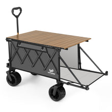Load image into Gallery viewer, Collapsible Wagon Heavy Duty Wagons with Tailgate &amp; Table &amp; All-Terrain Wheels