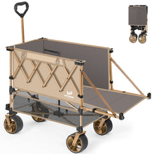 Load image into Gallery viewer, Whitsunday Double Decker Wagon, Heavy Duty Foldable Large Beach Wagon Cart with All-Terrain Big Wheels for Sports,Camping,Outdoor