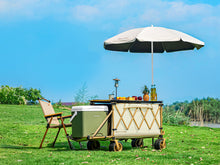 Load image into Gallery viewer, Collapsible Wagon Heavy Duty Wagons with Tailgate &amp; Table &amp; All-Terrain Wheels