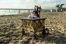 Load image into Gallery viewer, Whitsunday Moko Compact Folding Wagon Cart with Aluminum Table Plate