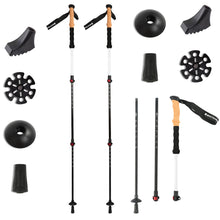 Load image into Gallery viewer, Trekking Hiking Poles Collapsible Aluminum Lightweight