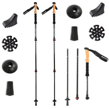 Load image into Gallery viewer, Trekking Hiking Poles Collapsible Aluminum Lightweight