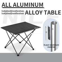 Load image into Gallery viewer, Whitsunday Camping Table Folding, Outdoor Ultralight Portable Camp Side Table,Small Aluminum Folding Table for Picnic Beach BBQ Cooking