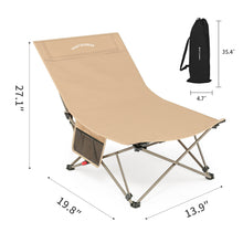 Load image into Gallery viewer, Camping Chair, 3 Adjustment  Folding Chair for Camping, Beach, Picnic Green