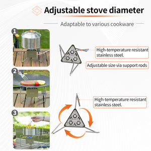 8000W Camping Stove with 3 Burner