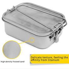 Load image into Gallery viewer, Titanium cookware Kit with Folding Handle for Lunch Outdoor Camping Hiking