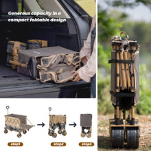 Load image into Gallery viewer, Whitsunday Double Decker Wagon, Heavy Duty Foldable Large Beach Wagon Cart with All-Terrain Big Wheels for Sports,Camping,Outdoor