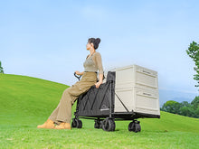 Load image into Gallery viewer, Collapsible Wagon Heavy Duty Wagons with Tailgate &amp; Table &amp; All-Terrain Wheels