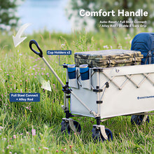 Load image into Gallery viewer, Wagon 2 in 1 Collapsible Folding Wagon, Heavy Duty Utility Wagons with All-Terrain Big Wheels