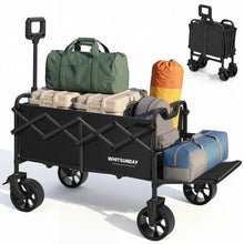 Load image into Gallery viewer, Collapsible Folding Wagon Cart, Heavy Duty Utility Wagons with Tailgate &amp; Wheels,Portable Utility Cart for Camping,Garden,Beach,Sports
