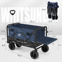 Load image into Gallery viewer, Collapsible Double Decker Wagon with Tailgate and All-Terrain Wheels