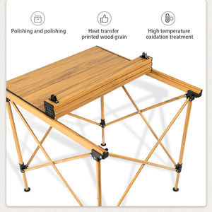 Outdoor Up-Down Heigt Adjustment Camping Table Portable Camping Folding Table