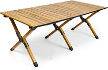 Load image into Gallery viewer, Whitsunday Outdoor Camping Table,Wood Grain Aluminum Table