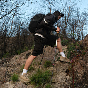 Trekking Hiking Poles Collapsible Aluminum Lightweight
