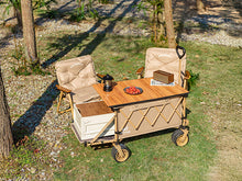 Load image into Gallery viewer, Collapsible Wagon Heavy Duty Wagons with Tailgate &amp; Table &amp; All-Terrain Wheels
