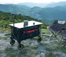 Load image into Gallery viewer, Whitsunday Moko Compact Folding Wagon Cart with Aluminum Table Plate