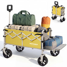 Load image into Gallery viewer, Collapsible Folding Wagon Cart, Heavy Duty Utility Wagons with Tailgate &amp; Wheels,Portable Utility Cart for Camping,Garden,Beach,Sports