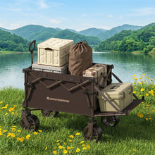 Load image into Gallery viewer, Wagon 2 in 1 Collapsible Folding Wagon, Heavy Duty Utility Wagons with All-Terrain Big Wheels