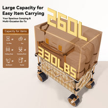 Load image into Gallery viewer, Whitsunday Collapsible Folding Wagon with Tailgate, Heavy Duty Utility Beach Wagons with All-Terrain Wheels for Camping,Garden,Sports