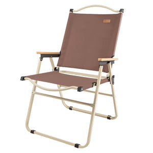 Whitsunday Camping Chairs Foldable Portable Chair Beach Chair Wood Armrest Metal Frame Travel Chair for Outdoor Camping Picnic…