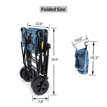 Load image into Gallery viewer, Whitsunday Folding Wagon 8&quot; Standard wheels with Rear Storage (Standard Size)