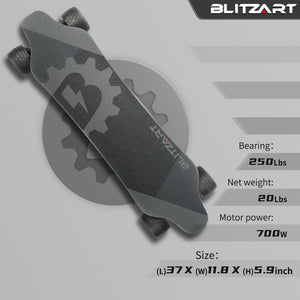 Blitzart GT Dual Electric Skateobard 4.2" wheels