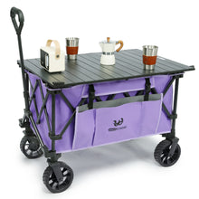 Load image into Gallery viewer, Whitsunday Moko Compact Folding Wagon Cart with Aluminum Table Plate