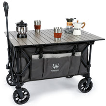 Load image into Gallery viewer, Whitsunday Moko Compact Folding Wagon Cart with Aluminum Table Plate